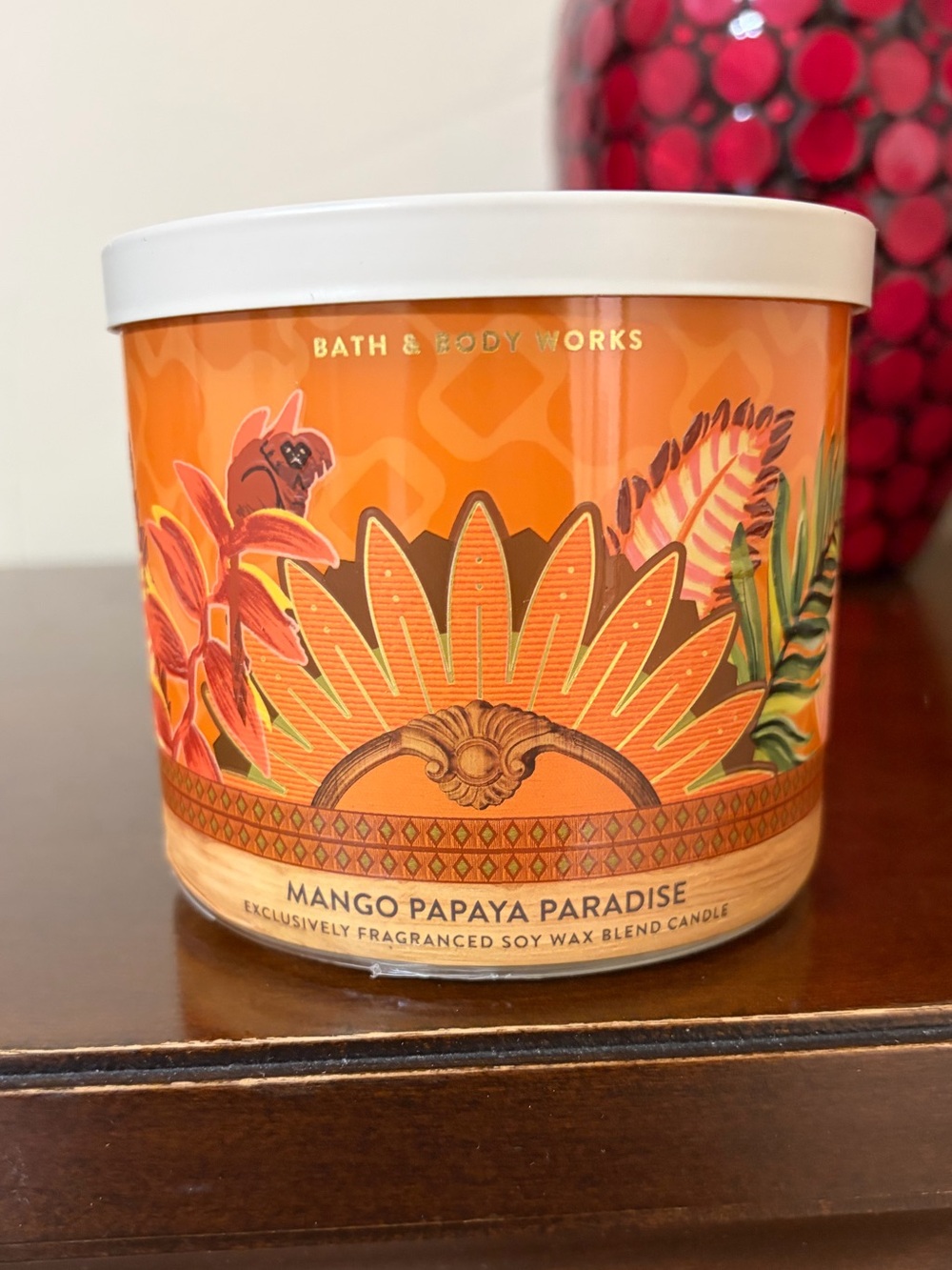 Bath & Body Works Mango Papaya Paradise Candle - Orange